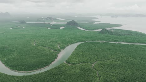 Drohnenansicht-Der-Naturschönheit-Thailands