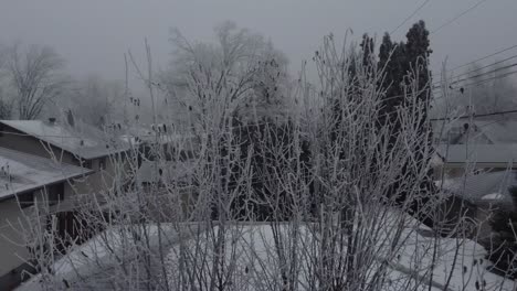 Wunderschöne-Winter-Luftaufnahmen-Der-Stadt-Winnipeg,-Kanada