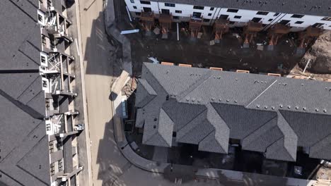 Drone-shot-of-apartments-under-construction-in-suburb