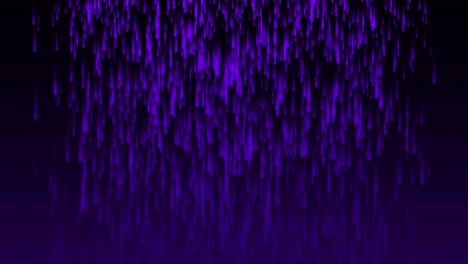 Digital-rain-dropping-fade-glow-animation-on-background-gradient-electric-colour-motion-graphics-visual-effect-dark-purple