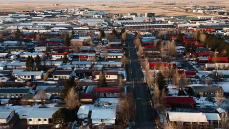 Wonderful-city-of-Selfoss-with-colorful-houses-in-winter-season