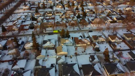 Hermosas-Vistas-Aéreas-Invernales-De-La-Ciudad-De-Winnipeg,-Canadá