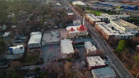 Orbiting-aerial-Al-Farooq-Mosque-in-North-Atlanta