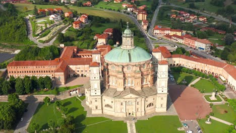 Aerial-view-of-the-Sanctuary---Basilica-of-Vicoforte-dedicated-to-the-Nativity-of-Saint-Mary