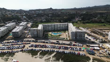 Los-Molles-beach-building,-Valparaíso-region,-country-of-Chile