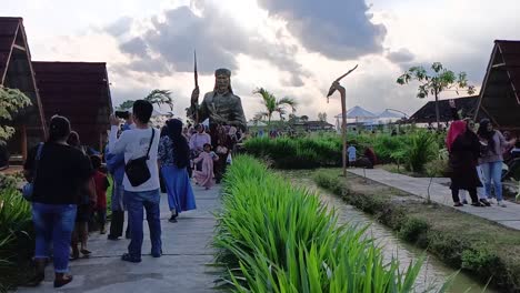 The-historical-tourist-spot-of-a-local-hero-named-Noyo-Gimbal-in-Bangsri-village,-Blora,-Indonesia