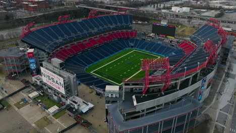 Aerial-View-Of-Nissan-Stadium-In-Nashville,-Tennessee,-USA