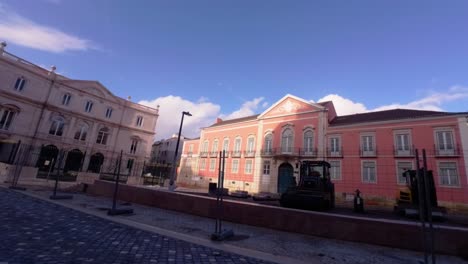 Historical-Renovation:-Restoration-Works-at-Largo-de-São-Sebastião-da-Pedreira,-Lisbon---Renovação-Histórica:-Obras-de-Restauro-no-Largo-de-São-Sebastião-da-Pedreira,-Lisboa