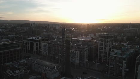 Stunning-Golden-Hour-at-Skyview-Tower-in-Dublin---4K-Cinematic-Drone-Footage---Ireland