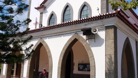 Beautiful-Church-of-Saint-Anthony-of-Motael,-oldest-Roman-Catholic-church-in-Timor-Leste,-capital-city-of-East-Timor,-Southeast-Asia