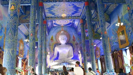 Travelers-enjoying-views-inside-famous-Blue-Temple