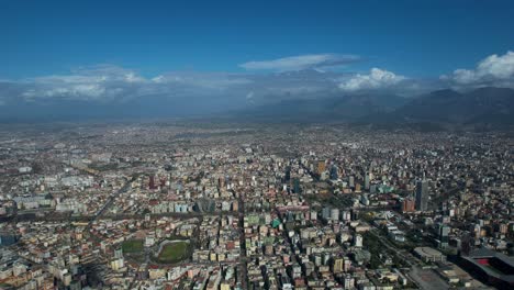 Urban-Tapestry:-Tirana's-Streets-and-Neighborhoods-Stretch-Across-Fields-and-Hillsides