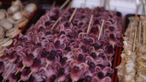 Ciudad-De-Tokio-En-Japón,-Comida-Callejera,-Pulpo