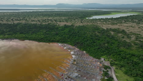 Aerial-views-over-Lake-Katwe-with-salt-works-visible