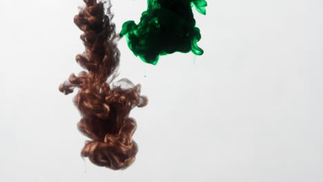 Grüner-Tintenschwall-In-Flüssiger-Konzeptkunst,-Hintergrundbild