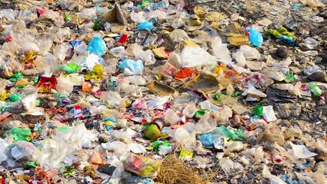 Pile-of-plastic-trash,-environment-pollution-concept