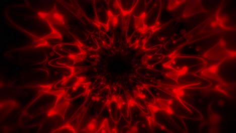 Animation-Eines-Tunnels-Mit-ätherischem,-Wirbelndem-Rotem-Licht