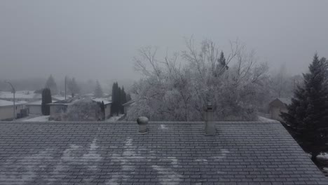 Hermosas-Vistas-Aéreas-Invernales-De-La-Ciudad-De-Winnipeg,-Canadá