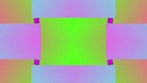 Block-Linear-Rechteck-Quadratisch-Form-Nahtlos-Animation-Bewegung-Hintergrund-Geometrisch-Spiegel-Overlay-Farbe-Rosa-Grün-Pastell