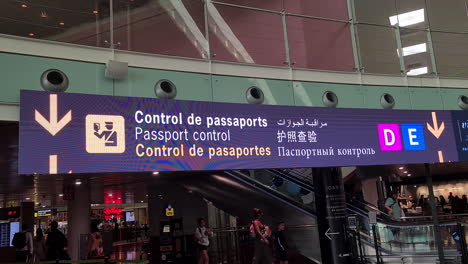 Alicante,-Spain.-International-Airport-Passport-Control-Direction