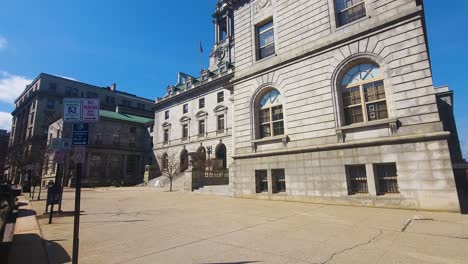 historic-Portland,-Maine-City-hall-on-Congress-Street