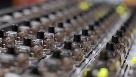 Close-up-shots-of-the-keys-of-a-mechanical-keyboard-with-black-switches