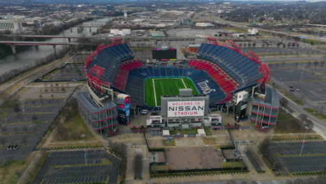 Nissan-Stadium---Multi-purpose-Stadium-By-Cumberland-River-In-Nashville,-Tennessee,-USA