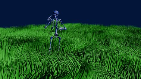 Green-grass-animation---skeleton-