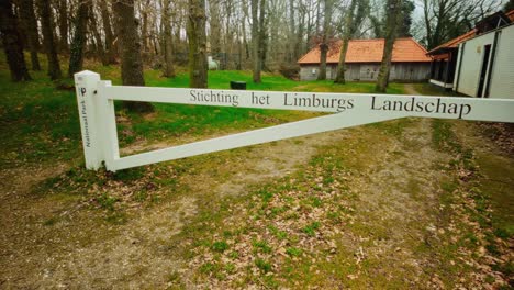 Limburgs-landscape-organisation-Maasduinen-entrance-gate-at-Arcen-Netherlands