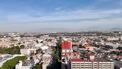 Despegue-Con-Drone-En-El-Centro-De-La-Ciudad-De-México