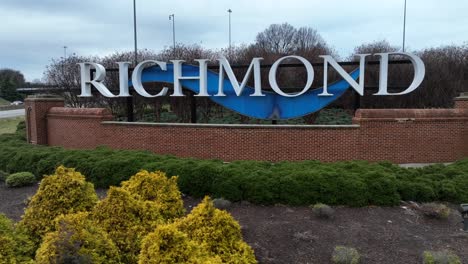 Willkommen-In-Richmond-Schild-Entlang-Der-I95-In-Virginia