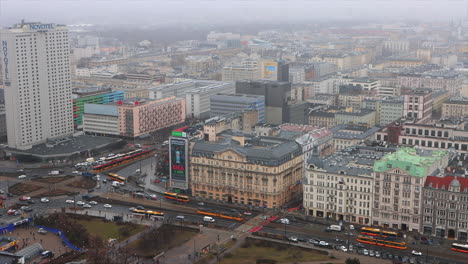 Panorama-Luftaufnahme-Der-Polnischen-Hauptstadt-Warschau