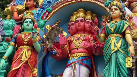 Batu-Caves-Hindu-temple-goddesses-statue-Indian-god-Kuala-Lumpur-Malaysia