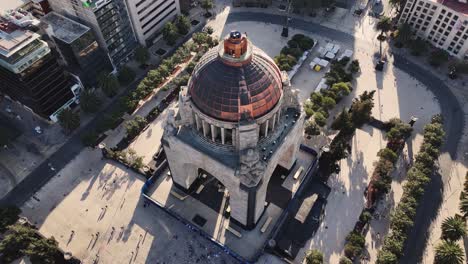 Monument-to-the-Mexican-Revolution-from-drone