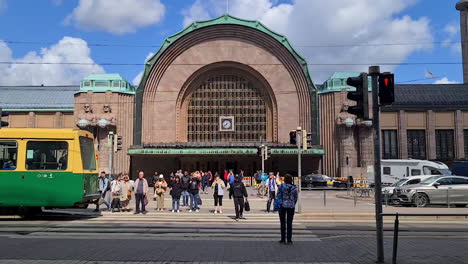 Estación-Central-De-Helsinki,-Dinamarca