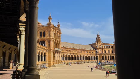 Plaza-De-Espana,-Seville-Spain