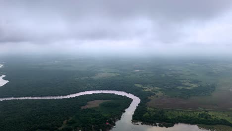Drone-shot-of-a-river-in-veracruz-Mexico