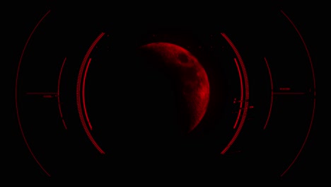 HUD-Display-Scanner-Erfasst-Mondbahn-Des-Roten-Halbmonds-Mit-Kreisförmigem-Ziel