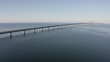 Luftaufnahme-Der-Öresundbrücke,-Die-Schweden-Mit-Dänemark-Verbindet