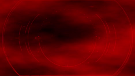 Futuristic-Hud-red-display-scanning-foggy-crimson-planet-surface