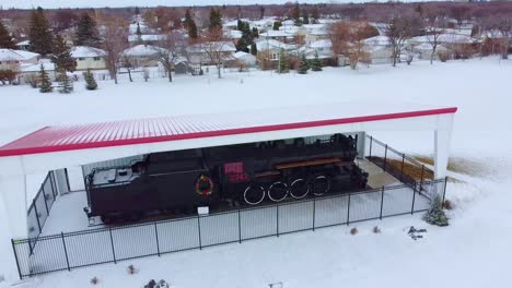 Wunderschöne-Winter-Luftaufnahmen-Der-Stadt-Winnipeg,-Kanada