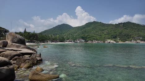 Blick-Auf-Die-Felsige-Bucht-In-Ko-Samui,-Thailand