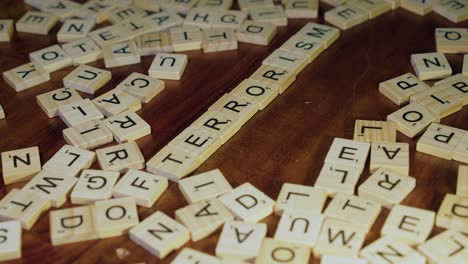 Letras-Agregadas-A-La-Palabra-Terror-Para-Formar-La-Palabra-Terrorismo-En-Fichas-De-Scrabble