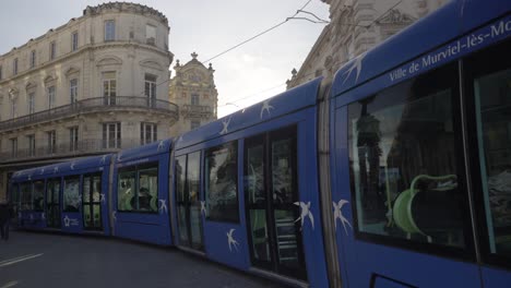 slowmotion-360-roll-revealing-shot-of-the-new-Montpellier-Trams