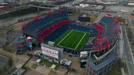 Aerial-View-Of-Nissan-Stadium,-Football-And-Occasional-Concerts-Venue-In-Nashville,-USA