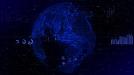 Der-Rotierende-Videohintergrund-Eines-Filmischen-Digitalen-Globus-Zeigt-Das-Land-Indonesien-Im-Zoom