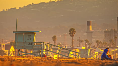 Time-Lapse,-Manhattan-Beach,-California-USA