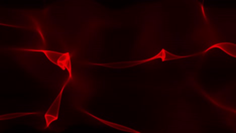 Animation-Eines-Sich-Kräuselnden-Roten-Seidenschleiers-Auf-Schwarzem-Hintergrund