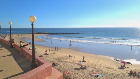 Strand-Von-Santa-Maria-Del-Mar,-Cádiz,-Spanien