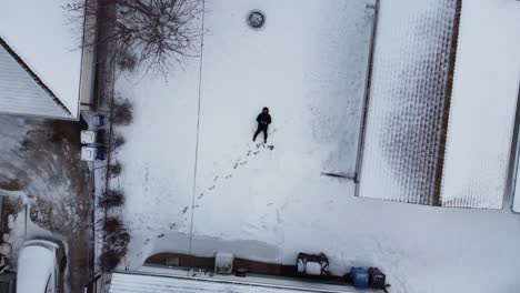 Hermosas-Vistas-Aéreas-Invernales-De-La-Ciudad-De-Winnipeg,-Canadá